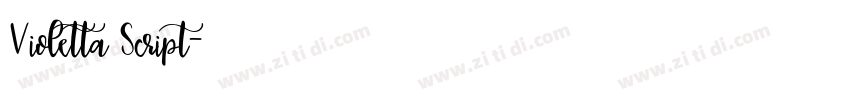 Violetta Script字体转换